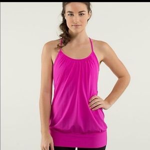 LULULEMON no limits fuchsia pink tank